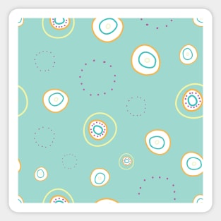 Bouncing Bubbles, circles floating randomly around Sticker